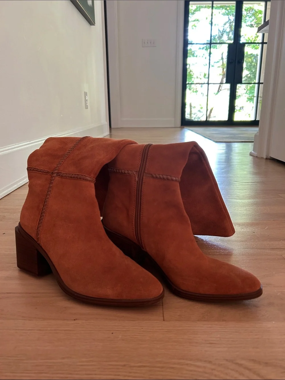 Vince Camuto Over-the-Knee Suede Kaleeca Boots in Cognac